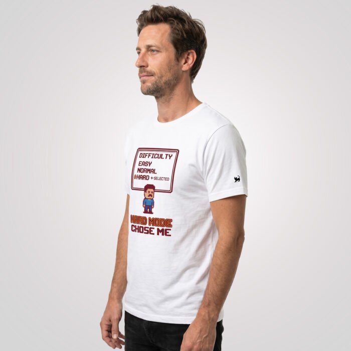 Arcade: Hard Mode Chose Me Unisex Fitted T-Shirt - Image 8