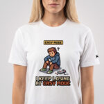 Arcade: I Keep Losing at Easy Mode Unisex Fitted T-Shirt - Image 7