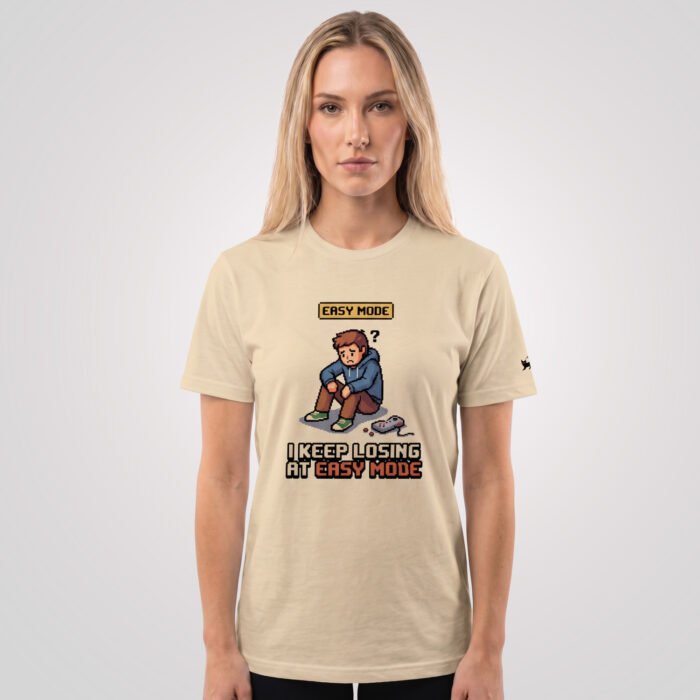 Arcade: I Keep Losing at Easy Mode Unisex Fitted T-Shirt - Image 6