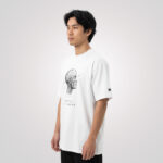 Brain Status: EMOTIONALLY JET LAGGED Oversized Organic T-Shirt - Image 4
