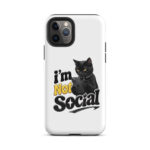 I'm Not Social iPhone Tough Case - Image 4