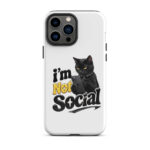 I'm Not Social iPhone Tough Case - Image 22