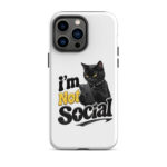 I'm Not Social iPhone Tough Case - Image 30
