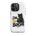 I'm Not Social iPhone Tough Case - Image 38