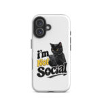 I'm Not Social iPhone Tough Case - Image 40