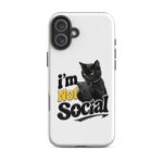 I'm Not Social iPhone Tough Case - Image 42
