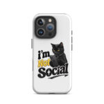 I'm Not Social iPhone Tough Case - Image 44