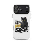 I'm Not Social iPhone Tough Case - Image 54