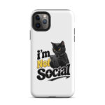 I'm Not Social iPhone Tough Case - Image 7