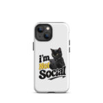 I'm Not Social iPhone Tough Case - Image 17