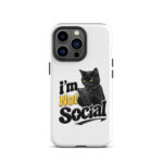I'm Not Social iPhone Tough Case - Image 21