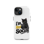 I'm Not Social iPhone Tough Case - Image 33