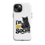 I'm Not Social iPhone Tough Case - Image 35
