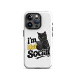 I'm Not Social iPhone Tough Case - Image 37