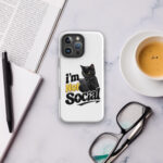 I'm Not Social iPhone Tough Case