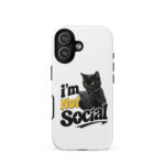 I'm Not Social iPhone Tough Case - Image 49