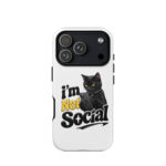 I'm Not Social iPhone Tough Case - Image 53