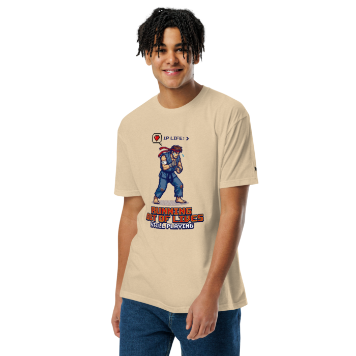 Arcade: Running Out of Lives Unisex Fitted T-Shirt - Image 22
