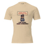 Arcade: Low Score, High Standards Unisex Fitted T-Shirt - Image 12