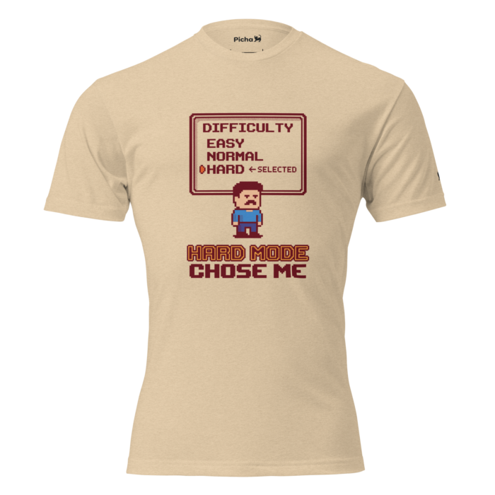 Arcade: Hard Mode Chose Me Unisex Fitted T-Shirt - Image 17