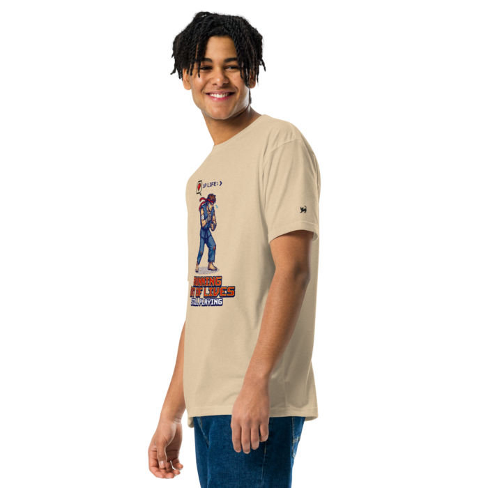 Arcade: Running Out of Lives Unisex Fitted T-Shirt - Image 25