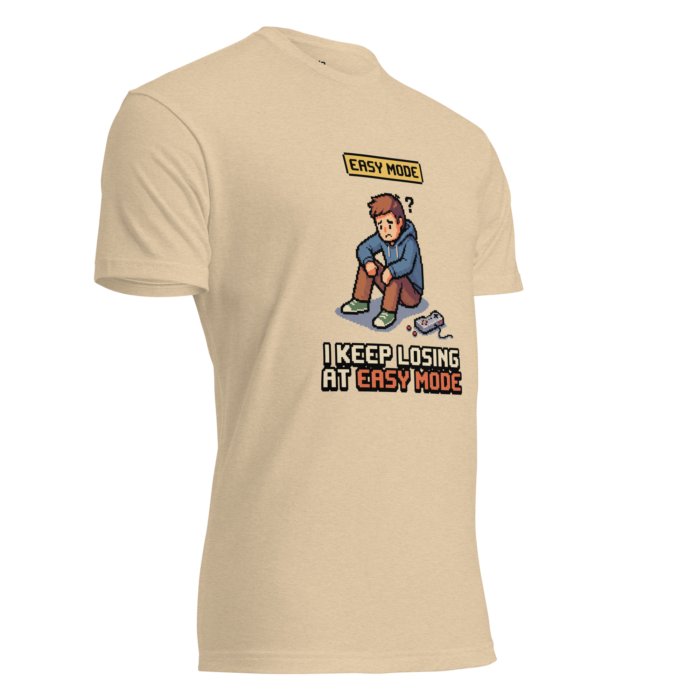 Arcade: I Keep Losing at Easy Mode Unisex Fitted T-Shirt - Image 17