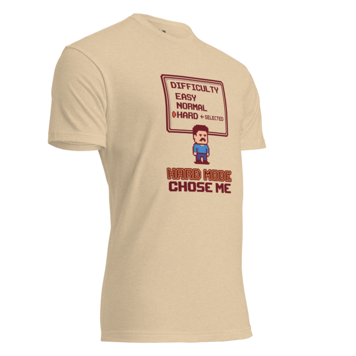 Arcade: Hard Mode Chose Me Unisex Fitted T-Shirt - Image 19
