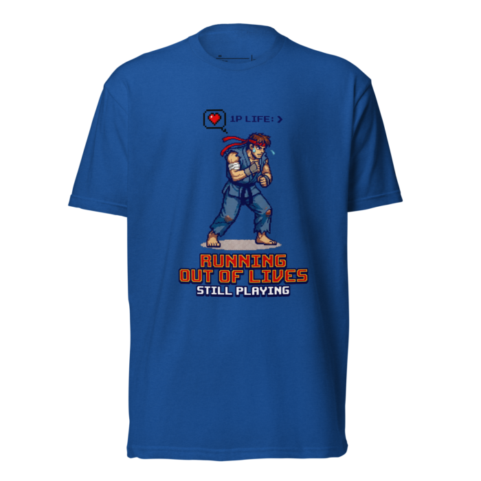 Arcade: Running Out of Lives Unisex Fitted T-Shirt - Image 8