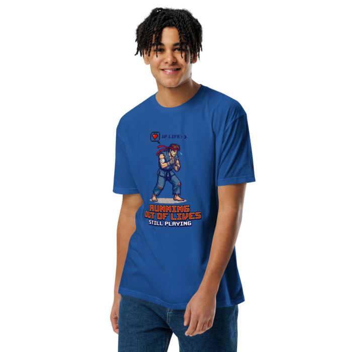 Arcade: Running Out of Lives Unisex Fitted T-Shirt - Image 23