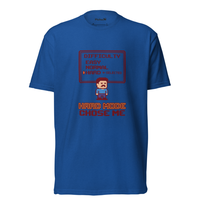 Arcade: Hard Mode Chose Me Unisex Fitted T-Shirt - Image 13