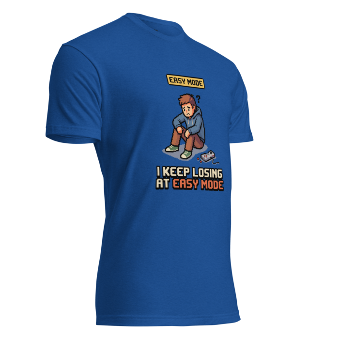 Arcade: I Keep Losing at Easy Mode Unisex Fitted T-Shirt - Image 13