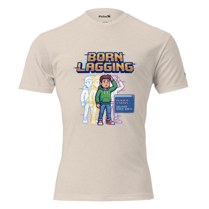 Arcade: Born Lagging Unisex Fitted T-Shirt - Image 20
