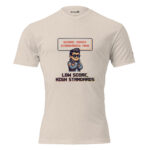 Arcade: Low Score, High Standards Unisex Fitted T-Shirt - Image 15