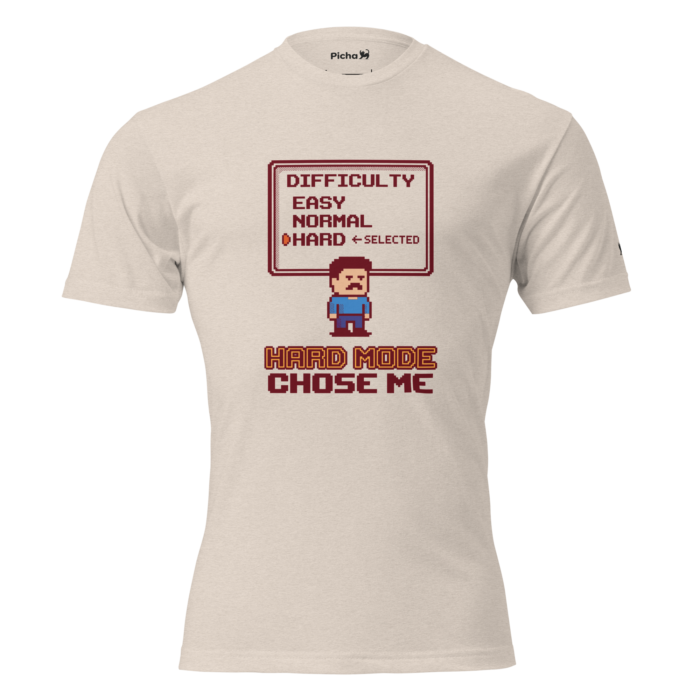 Arcade: Hard Mode Chose Me Unisex Fitted T-Shirt - Image 20