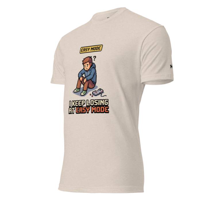 Arcade: I Keep Losing at Easy Mode Unisex Fitted T-Shirt - Image 20