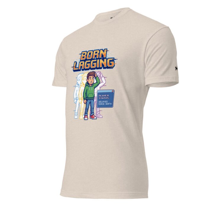 Arcade: Born Lagging Unisex Fitted T-Shirt - Image 22