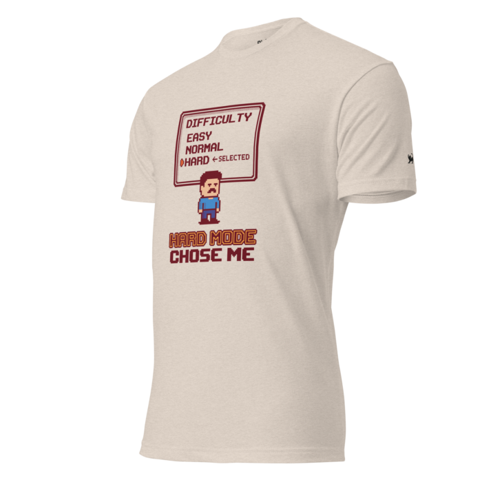 Arcade: Hard Mode Chose Me Unisex Fitted T-Shirt - Image 21