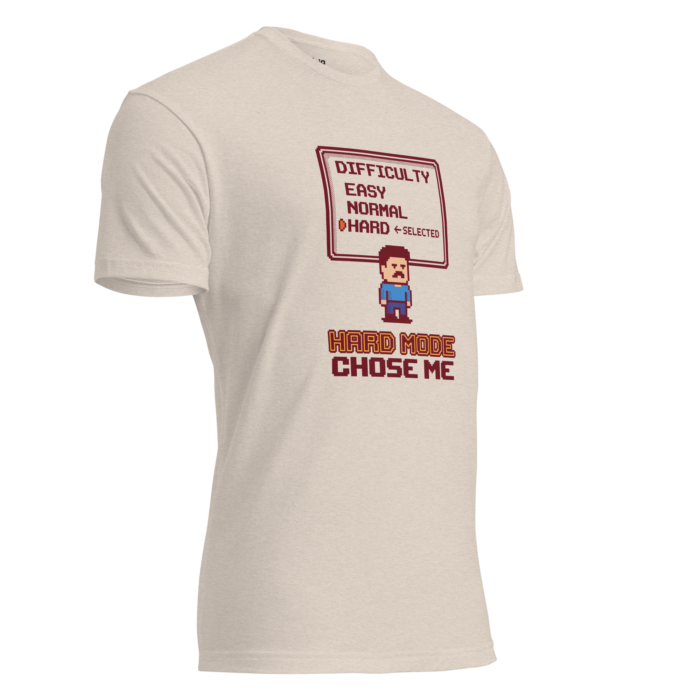 Arcade: Hard Mode Chose Me Unisex Fitted T-Shirt - Image 22
