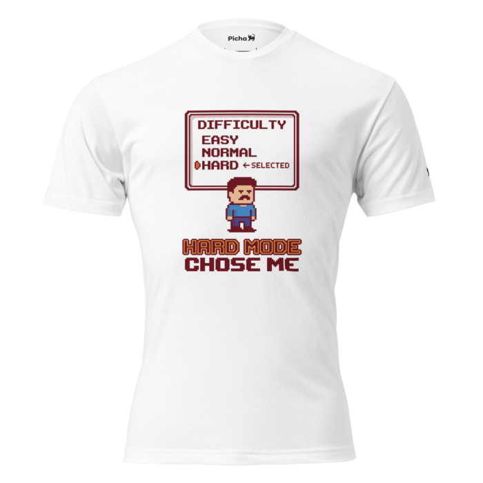 Arcade: Hard Mode Chose Me Unisex Fitted T-Shirt - Image 23