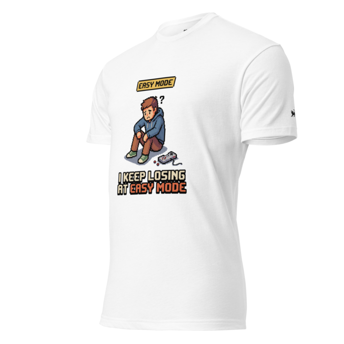Arcade: I Keep Losing at Easy Mode Unisex Fitted T-Shirt - Image 25