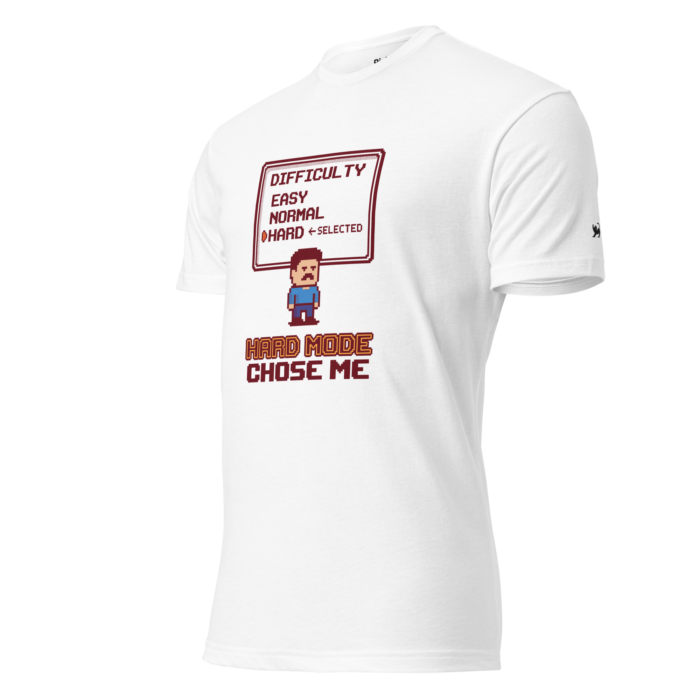 Arcade: Hard Mode Chose Me Unisex Fitted T-Shirt - Image 26