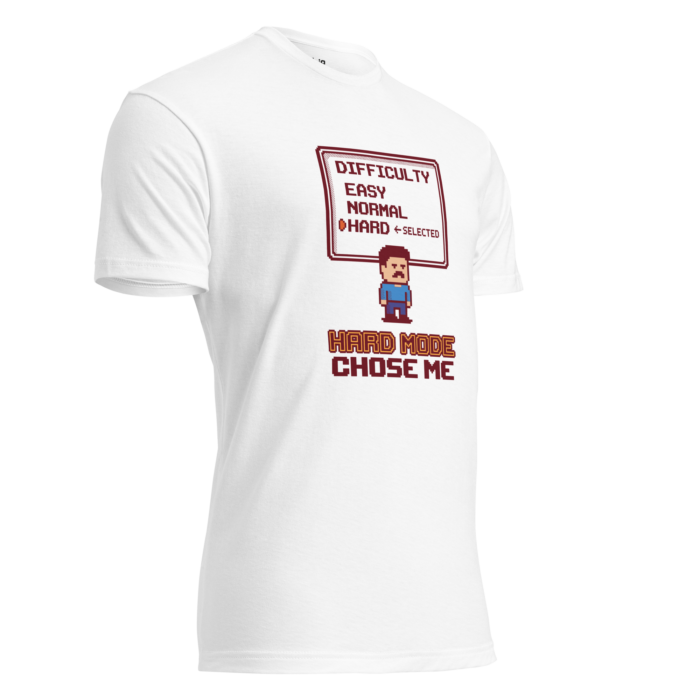 Arcade: Hard Mode Chose Me Unisex Fitted T-Shirt - Image 27