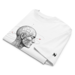 Brain Status: QUIET MODE Oversized Organic T-Shirt - Image 4