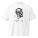 Brain Status: SYSTEM RESTORE Oversized Organic T-Shirt - Image 5