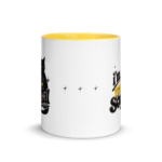 I'm Not Social Yellow Ceramic Mug - Image 2