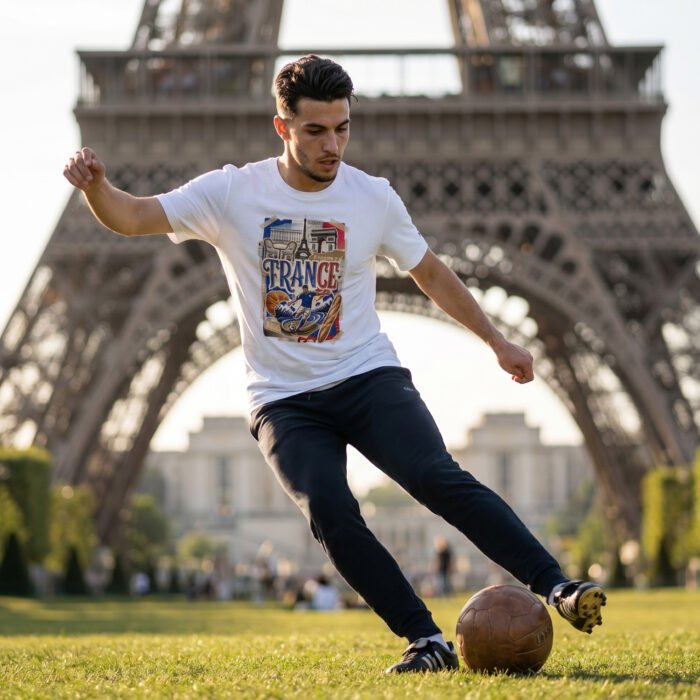France Beautiful Noise Unisex T-Shirt - Image 9