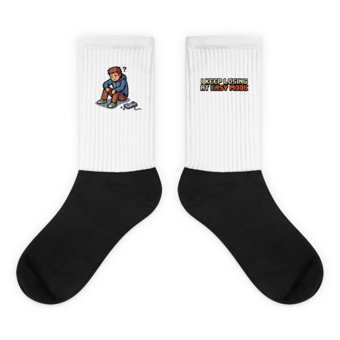Arcade: I Keep Losing at Easy Mode Socks - Image 2
