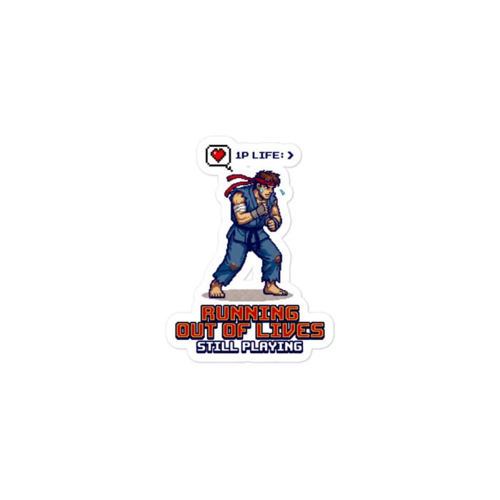 Running Out of Lives Bubble-Free Sticker - Image 4
