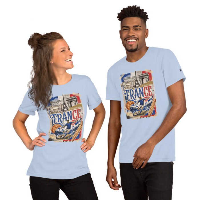 France Beautiful Noise Unisex T-Shirt - Image 50