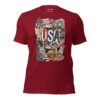 USA Beautiful Noise Unisex T-Shirt - Image 14
